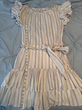 Rebecca Taylor Ruffled Tie Waist Prairie Dress